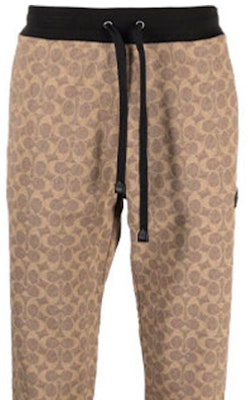 コーチ クラシック ロゴ プリント ニット ジョガーパンツ ベージュ. C5761-RYU Details for コーチ クラシック ロゴ プリント ニット ジョガーパンツ ベージュ. C5761-RYU