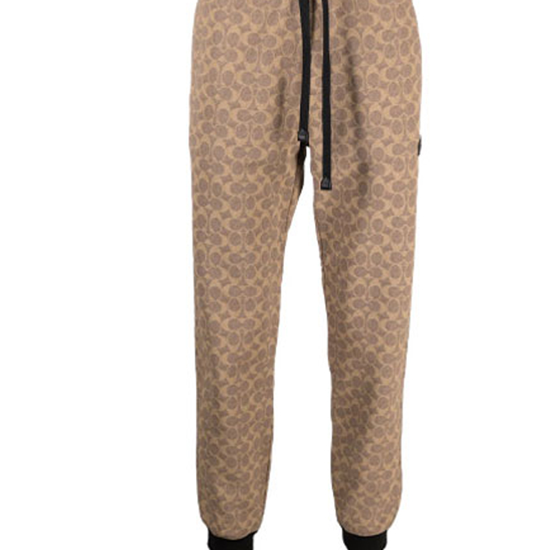 Sizing コーチ クラシック ロゴ プリント ニット ジョガーパンツ ベージュ. C5761-RYU