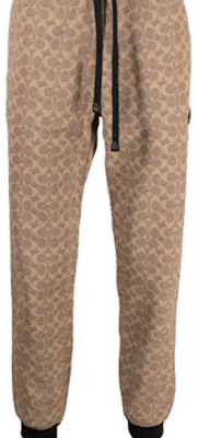 コーチ クラシック ロゴ プリント ニット ジョガーパンツ ベージュ. C5761-RYU Sizing コーチ クラシック ロゴ プリント ニット ジョガーパンツ ベージュ. C5761-RYU