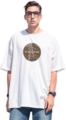 コーチ クラシック ロゴプリント ラウンドネックTシャツ ホワイト - ティー C9140-WHT Purchase コーチ クラシック ロゴプリント ラウンドネックTシャツ ホワイト - ティー C9140-WHT