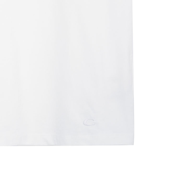 Details for コーチ クラシック ロゴプリント ラウンドネックTシャツ ホワイト - ティー C9140-WHT