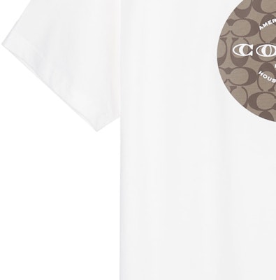 コーチ クラシック ロゴプリント ラウンドネックTシャツ ホワイト - ティー C9140-WHT Sizing コーチ クラシック ロゴプリント ラウンドネックTシャツ ホワイト - ティー C9140-WHT