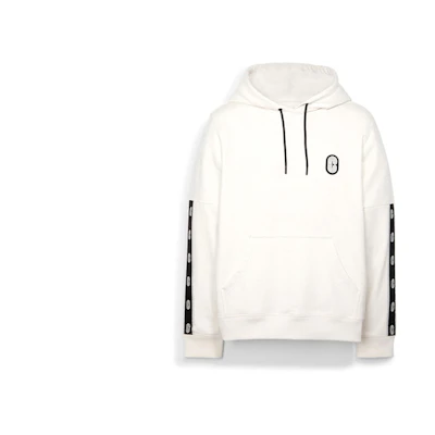 COACH Classic Logo Tape Long Sleeve Hoodie with Drawstring C5231-CNM