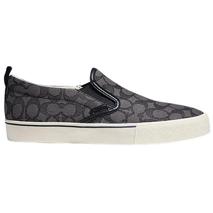 Order コーチ シグネチャー スリッポン 黒灰 CA909_CQ