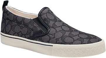 Coach Classic Signature Jacquard Slip-On 'Hitam Kelabu' CA909_CQ Lookbook Coach Classic Signature Jacquard Slip-On 'Hitam Kelabu' CA909_CQ