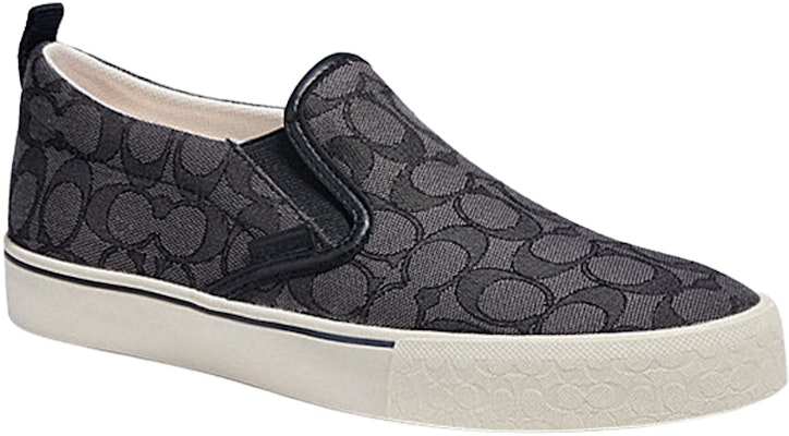 Coach Classic Signature Jacquard Slip-On 'Black Grey' CA909_CQ Lookbook Coach Classic Signature Jacquard Slip-On 'Black Grey' CA909_CQ