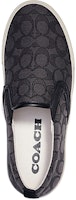 Coach Classic Signature Jacquard Slip-On 'Hitam Kelabu' CA909_CQ Shop Coach Classic Signature Jacquard Slip-On 'Hitam Kelabu' CA909_CQ