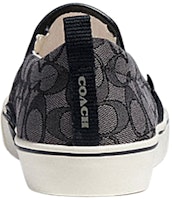 Coach Classic Signature Jacquard Slip-On 'Hitam Kelabu' CA909_CQ Purchase Coach Classic Signature Jacquard Slip-On 'Hitam Kelabu' CA909_CQ