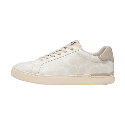 Coach Clip Canvas Signature Coated 'Chalk'