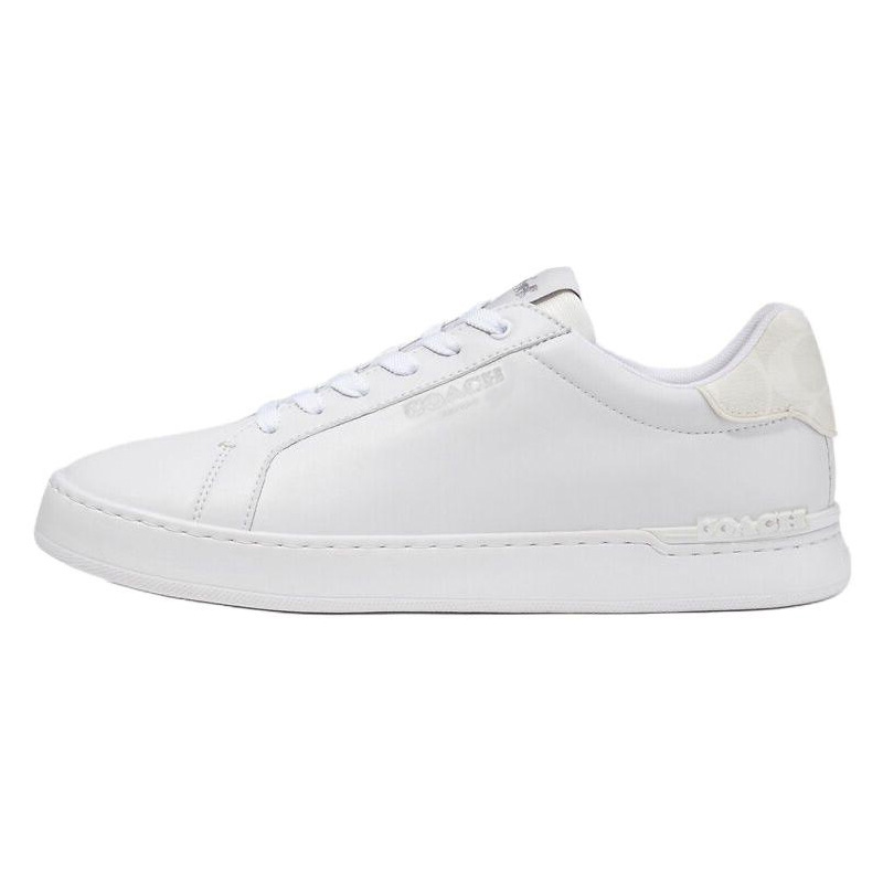 COACH Clip Leather Classic Logo Sneakers Low-Top White CC724-OPI