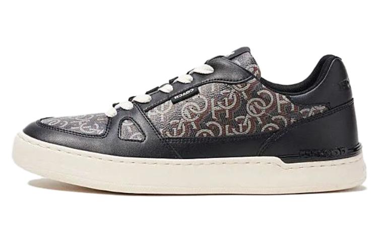 Buy COACH蔻馳 Clip 皮革 舒適休閒 低筒 帆布鞋 男款 黑色