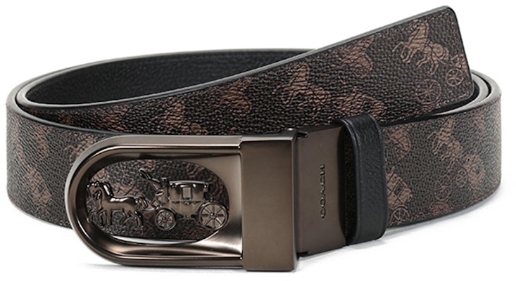 Sabuk Kulit COACH Coated Canvas dengan Gesper Logo Carriage 3.6cm 4921-A7U Order Sabuk Kulit COACH Coated Canvas dengan Gesper Logo Carriage 3.6cm 4921-A7U