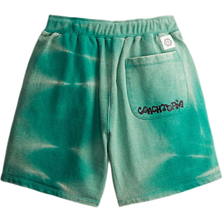 Lookbook COACH Colorblock Letter Butterfly Print Drawstring Shorts Unisex Green. CN989-WE4