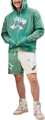 COACH Colorblock Letter Butterfly Print Drawstring Shorts Unisex Green. CN989-WE4 Sizing COACH Colorblock Letter Butterfly Print Drawstring Shorts Unisex Green. CN989-WE4