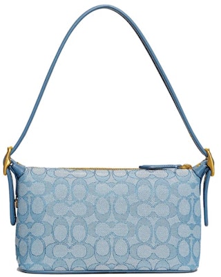 蔻奇Signature Jacquard黄铜湖蓝色Demi包 Order 蔻奇Signature Jacquard黄铜湖蓝色Demi包