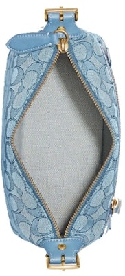 蔻奇Signature Jacquard黄铜湖蓝色Demi包 Lookbook 蔻奇Signature Jacquard黄铜湖蓝色Demi包
