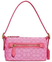 Coach Demi Bag In Signature Jacquard Brass/Petunia Coach Demi Bag In Signature Jacquard Brass/Petunia