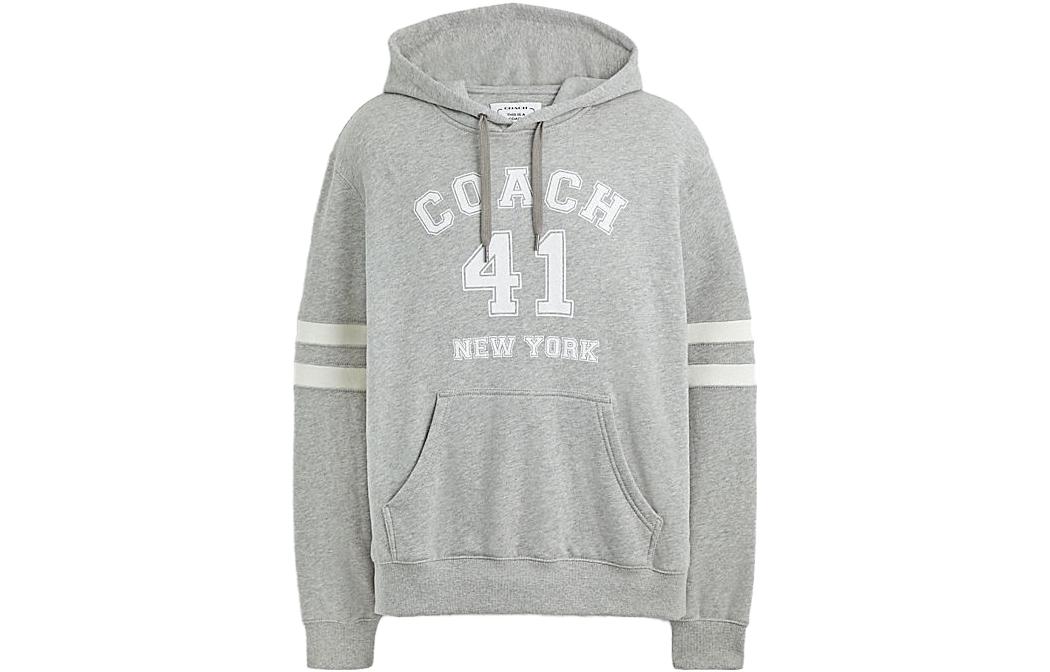 Coach Digital Embroidery Loose Hoodie - Grey CN125-HGR