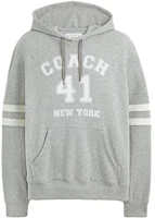 Coach Digital Embroidery Loose Hoodie - Grey CN125-HGR Coach Digital Embroidery Loose Hoodie - Grey CN125-HGR