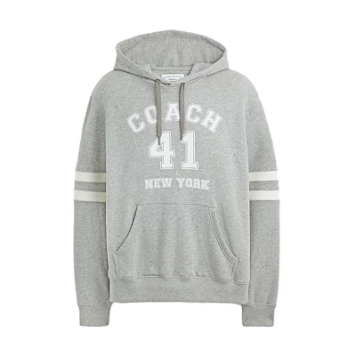 Coach Digital Embroidery Loose Hoodie - Grey CN125-HGR