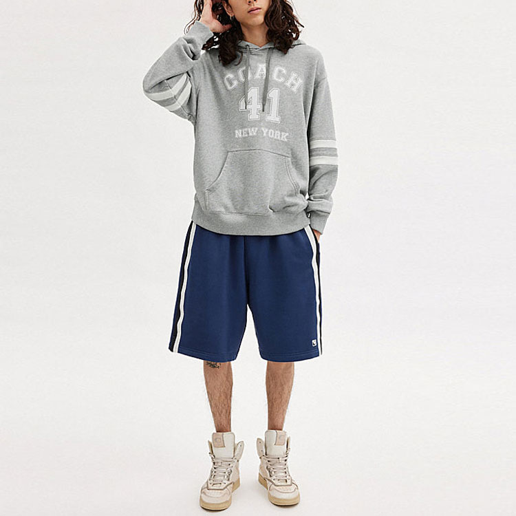 Lookbook Sudadera Holgada Coach Bordado Digital - Gris CN125-HGR