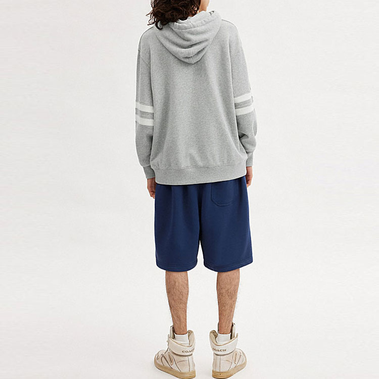 Shop Sudadera Holgada Coach Bordado Digital - Gris CN125-HGR