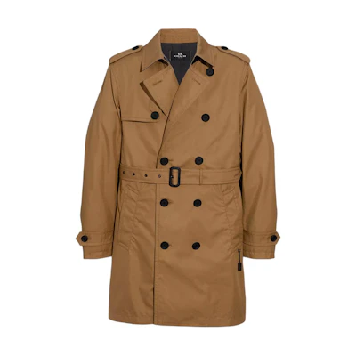 COACH Double-Breasted Trench Coat Khaki F33778-KHA