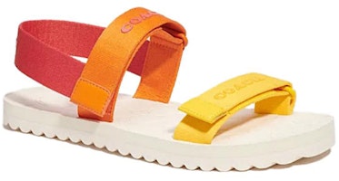 コーチ 布製オープン トゥ ベルクロ スライド (チョークホワイト) CI900_CHK Lookbook コーチ 布製オープン トゥ ベルクロ スライド (チョークホワイト) CI900_CHK