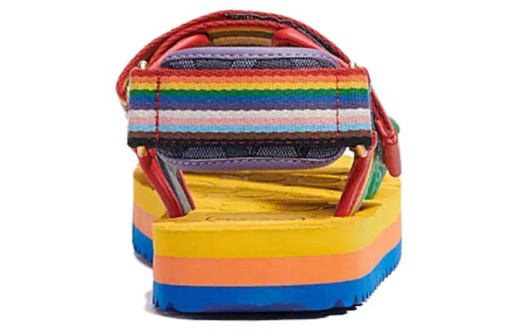 Shop Coach Fabric Velcro Platform 'Biru Tengah Malam' CJ461-BHP