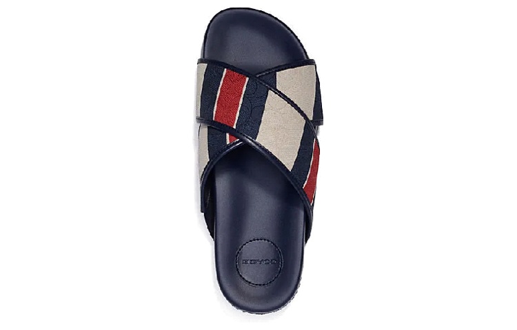 Coach Flat Sandal 'Blue White Red Stripe' 圖 3