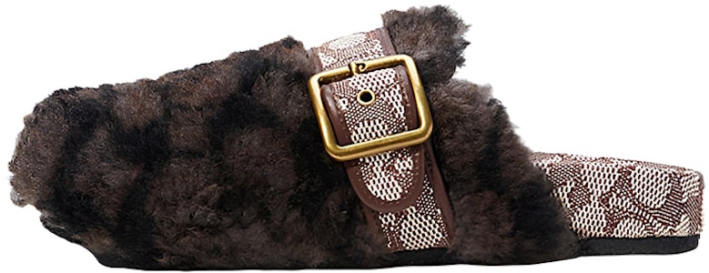 COACH 蔻馳 皮毛一體拖鞋 淺灰色 Buy COACH 蔻馳 皮毛一體拖鞋 淺灰色