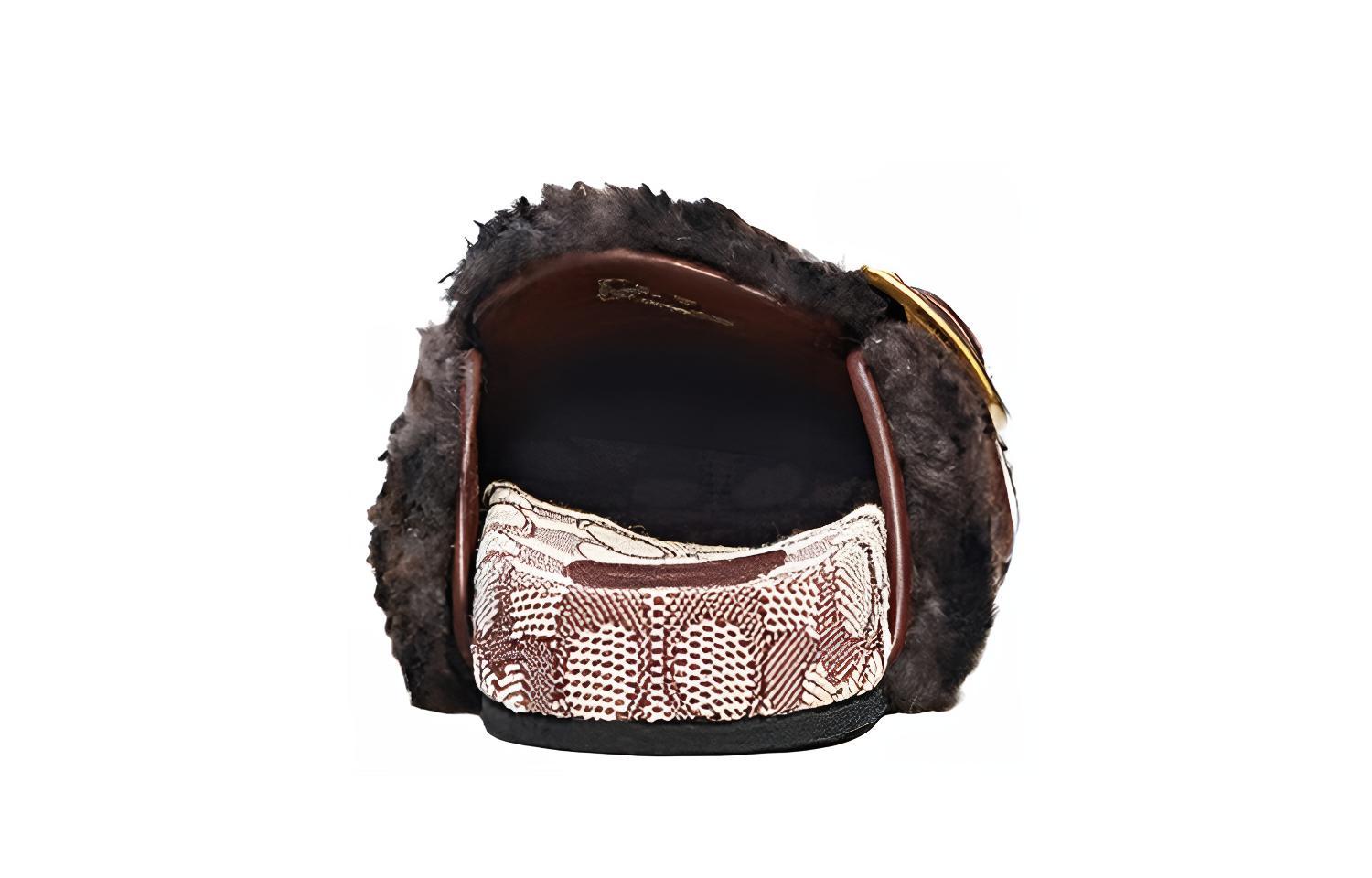 Purchase Coach Fur-Lined Slipper 'Light Grey' C6563-CHR