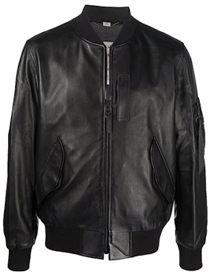 コーチ FW21 ブラック 無地 ジップアップ ボンバージャケット C1960 Buy コーチ FW21 ブラック 無地 ジップアップ ボンバージャケット C1960