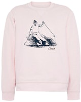 COACH FW21 Forever Ski Graphic Crewneck Sweatshirt Unisex Pink. C7796-QTF COACH FW21 Forever Ski Graphic Crewneck Sweatshirt Unisex Pink. C7796-QTF
