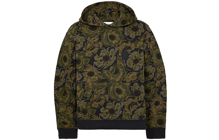 COACH FW21 Kaffe Fassett Floral Hoodie Yellow Green () 78876-P8D