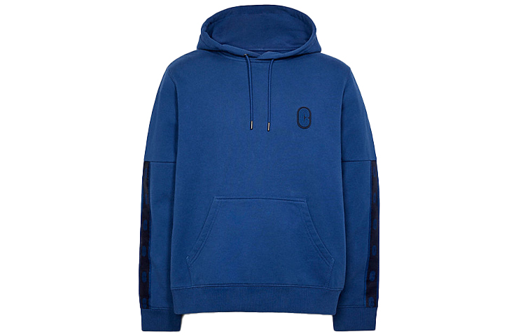 Order COACH FW21 Logo Tape Pullover Long Sleeve Sweatshirt - Blue C5231-BFH