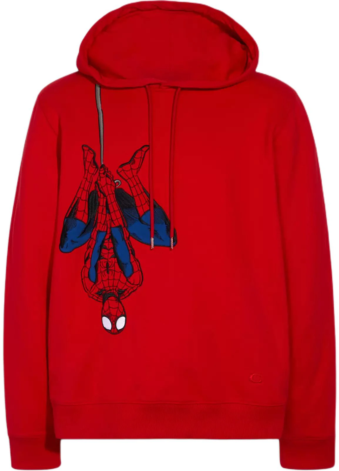 coach-fw-21-marvel-spider-man-graphic-pullover-hoodie-red-1443-qt-2
