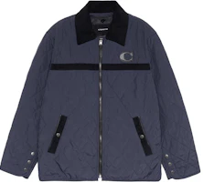 COACH FW21 Quilted Jacket with Buckle Bag Blue C5227-R7I COACH FW21 Quilted Jacket with Buckle Bag Blue C5227-R7I