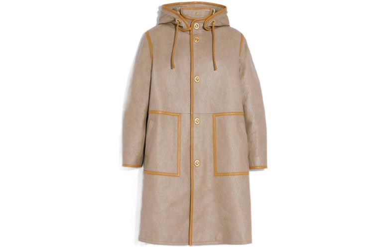 COACH FW22  Gray Striped Casual Hooded Long Sleeve Coat C9650-GRY 圖 2