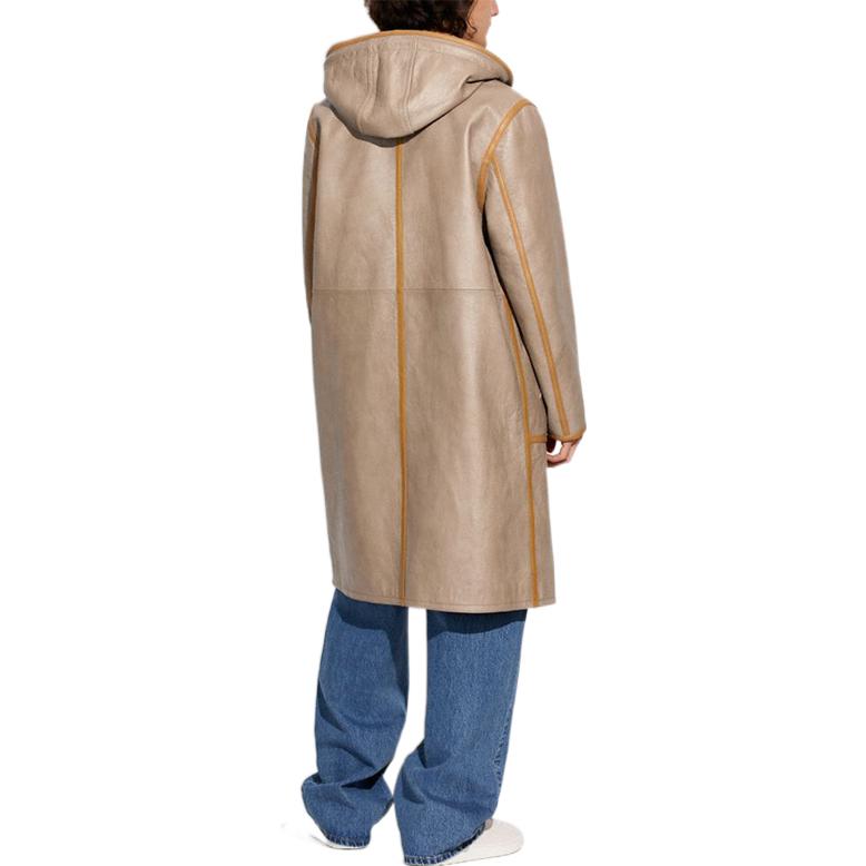 COACH FW22  Gray Striped Casual Hooded Long Sleeve Coat C9650-GRY 圖 4