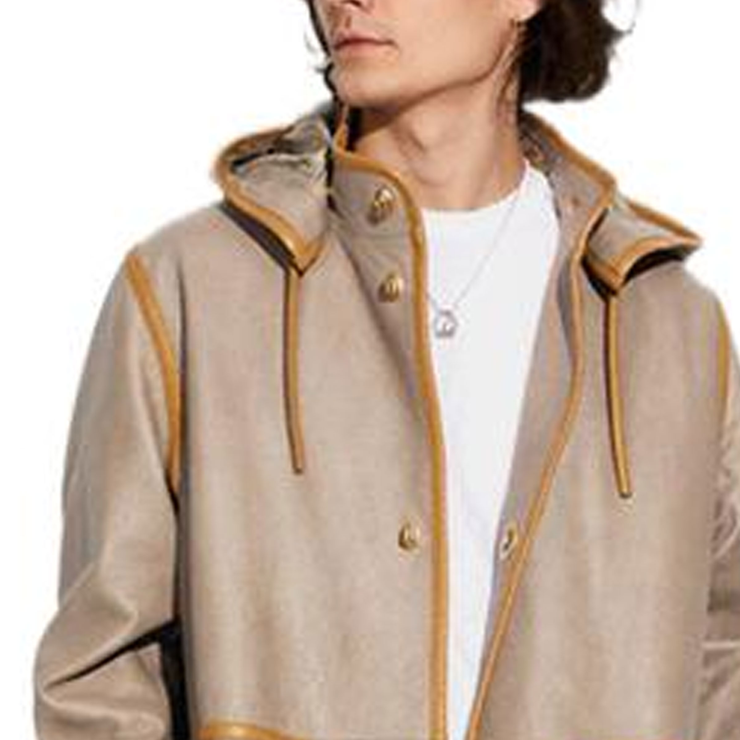 COACH FW22  Gray Striped Casual Hooded Long Sleeve Coat C9650-GRY 圖 7