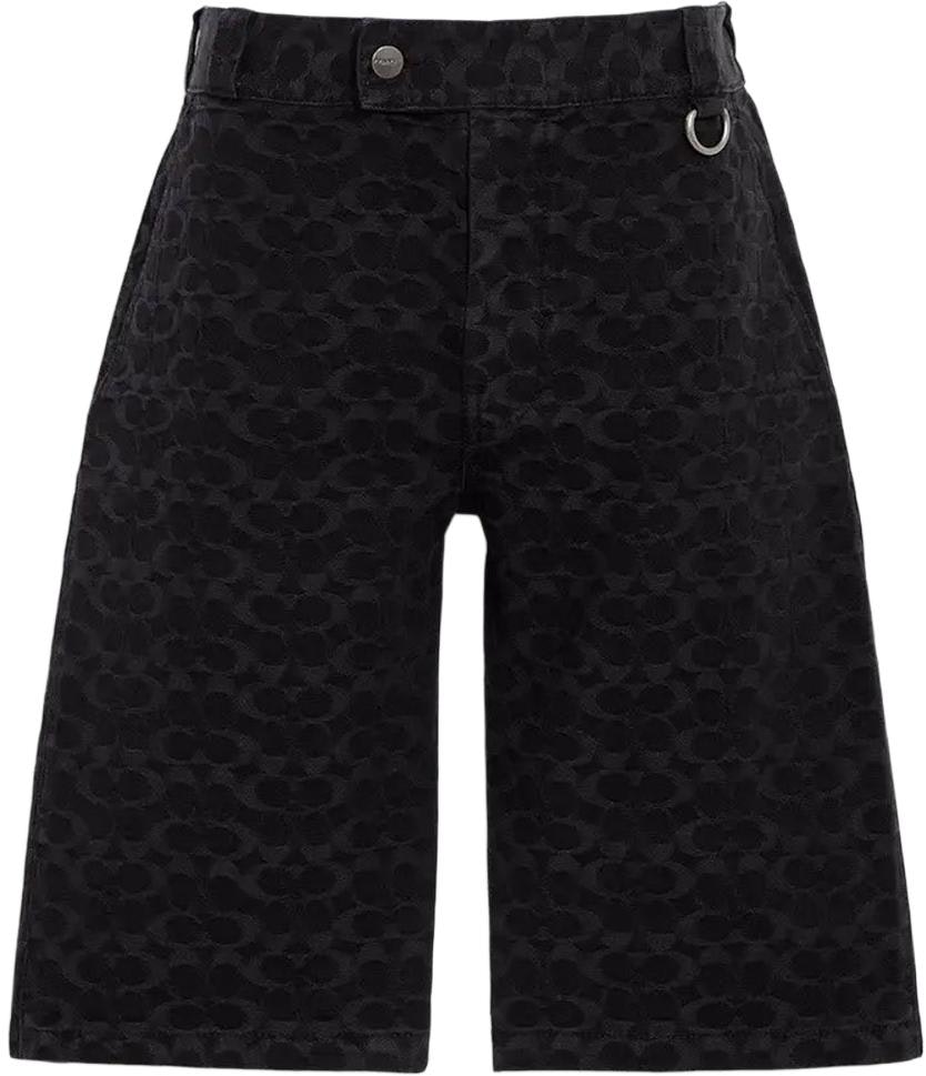 coach-fw-22-high-waist-logo-print-casual-shorts-black-cg-123-v5-z