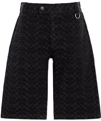 蔻驰 FW22 高腰标志印花休闲短裤 黑色 CG123-V5Z Order 蔻驰 FW22 高腰标志印花休闲短裤 黑色 CG123-V5Z