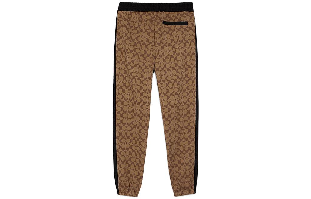 Lookbook COACH FW22 Celana Sweatpants Katun Logo Print Warna Khaki. C7806-OFZ