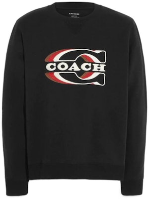 COACH FW22 標誌印花圓領套頭長袖衫 黑色 CE343-BLK Order COACH FW22 標誌印花圓領套頭長袖衫 黑色 CE343-BLK