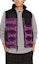Lookbook COACH FW22 Purple Logo Print Colorblock Sleeveless Down Vest Casual Jacket CF881-UQE