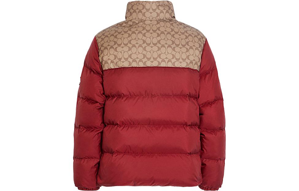 Lookbook COACH FW22  Red Logo Printed Colorblock Down Jacket CE333-RED