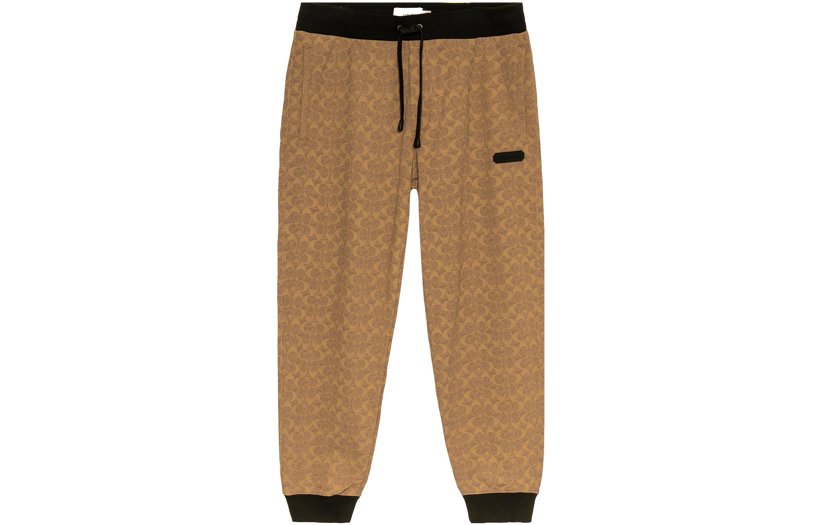 Order COACH 2022秋冬纯色经典Logo针织长裤棕色款 CB491-RYU