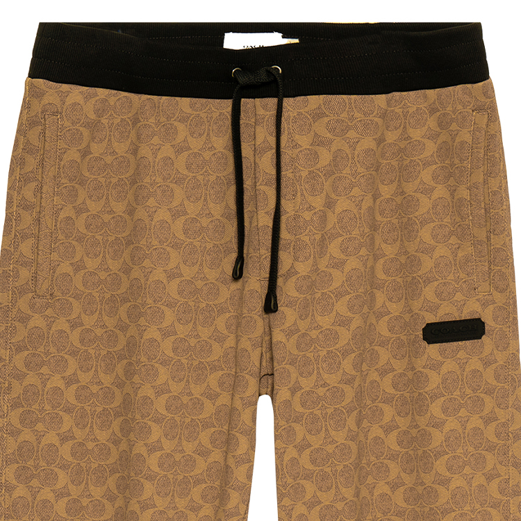 Purchase COACH 2022秋冬纯色经典Logo针织长裤棕色款 CB491-RYU