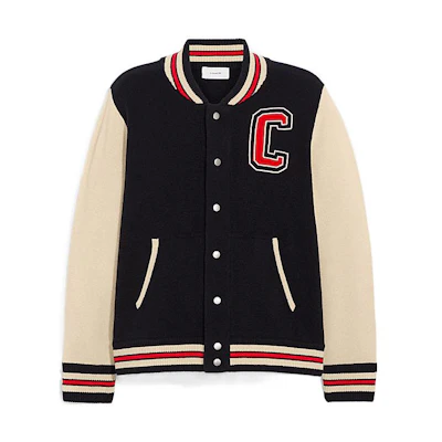 COACH FW22 Black Single-Breasted Jacket with Signature C Patch CD775-BKIY